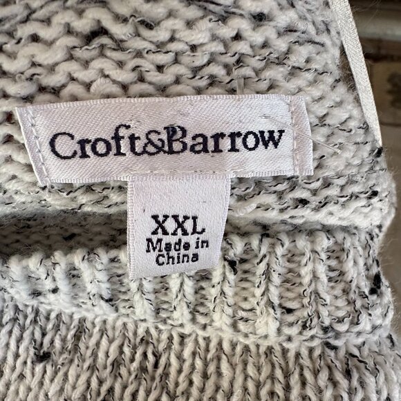 Croft & Barrow Gray Marled Sweater XXL Layered Look Chiffon Hem - Picture 8 of 8